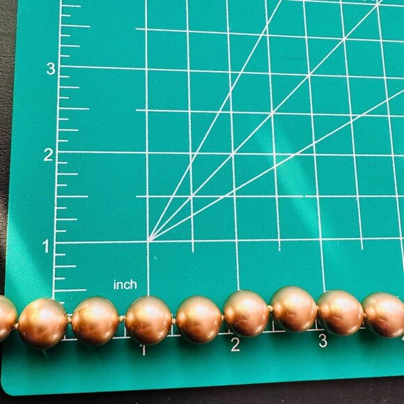 Monet Chunky Gold Color Glass Beaded Necklace - Picture 6 of 6